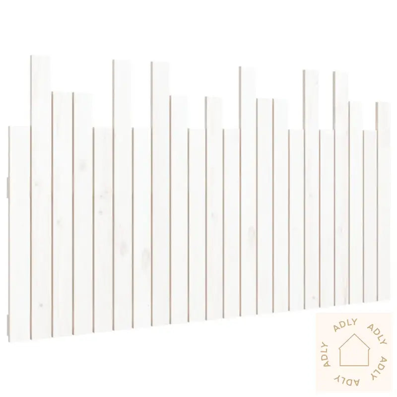 Veggmontert Sengegavl Hvit 140X3X80 Cm Heltre Furu