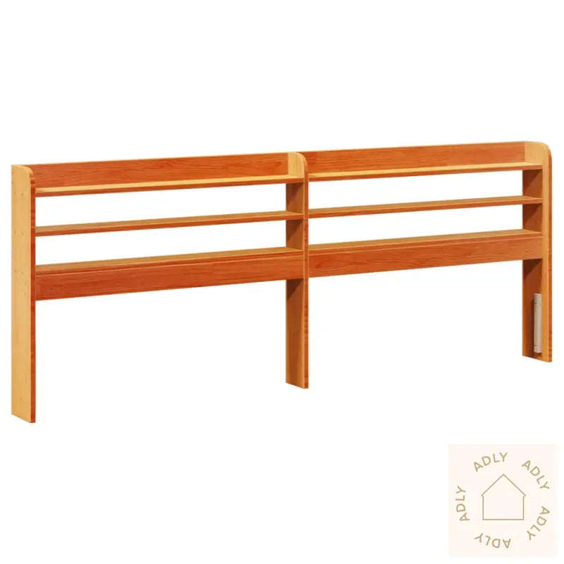 Hodegavl Med Hyller Voksbrun 180 Cm Heltre Furu
