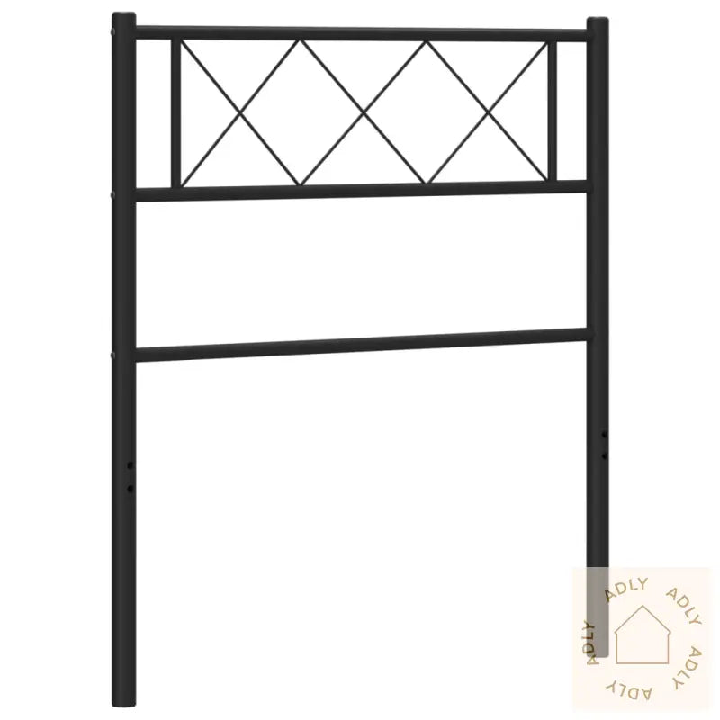 Sengegavl I Metall Svart 75 Cm