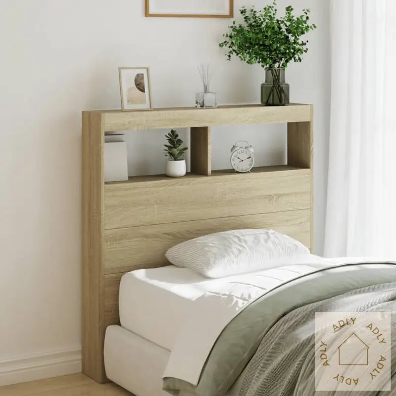 Hodegavl Skap Med Led Sonoma Eik 100X17X102 Cm