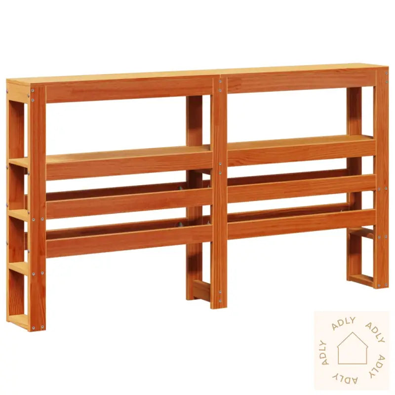 Hodegavl Med Hyller Voksbrun 160 Cm Heltre Furu