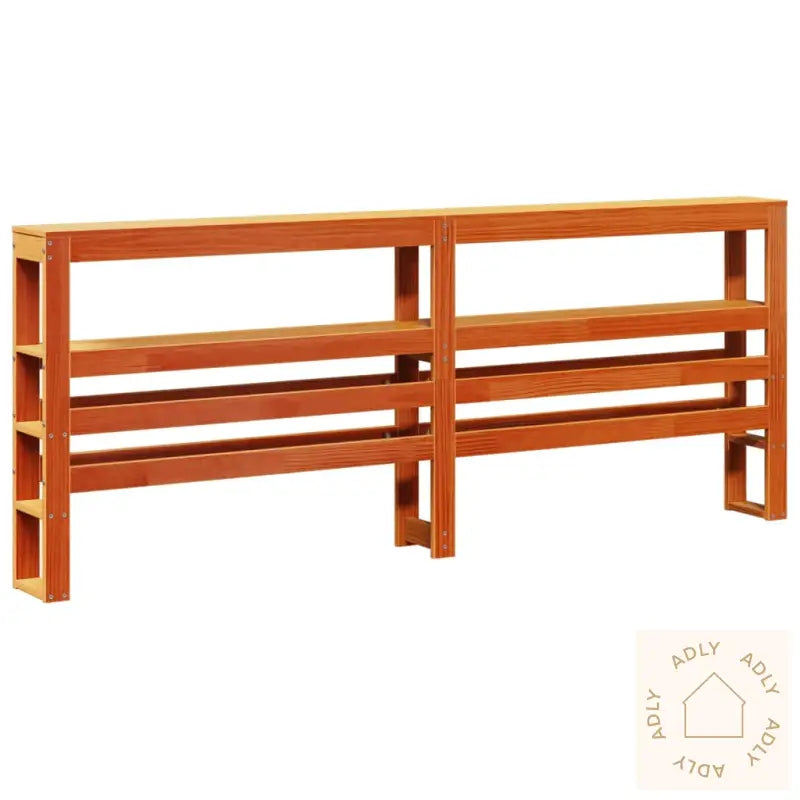 Hodegavl Med Hyller Voksbrun 180 Cm Heltre Furu