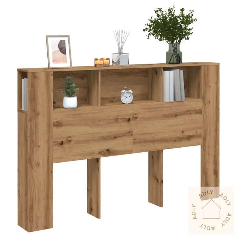 Hodegavl Med Hylle Artisan Eik 160X18,5X103,5 Cm Konstruert Tre