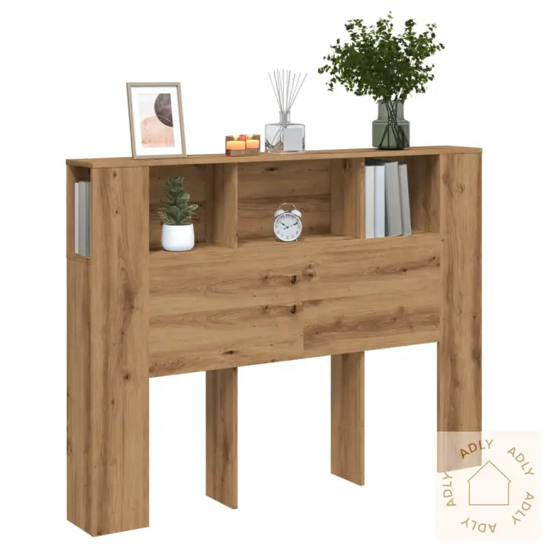 Hodegavl Med Hylle Artisan Eik 140X18,5X102,5 Cm Konstruert Tre