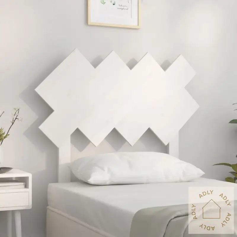 Sengegavl Hvit 92X3X81 Cm Heltre Furu