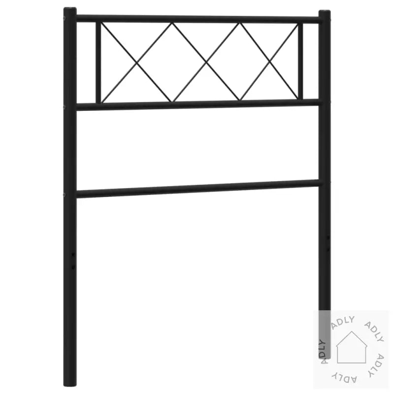 Sengegavl I Metall Svart 90 Cm