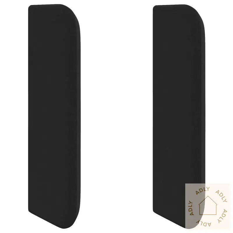 Svart Hodegjerde Svart Tre Og Stoff Standard Holdbar