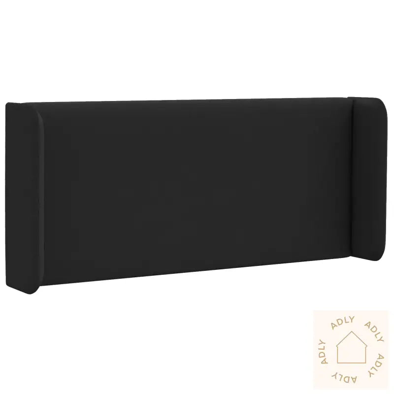 Svart Hodegjerde Svart Tre Og Stoff Standard Holdbar