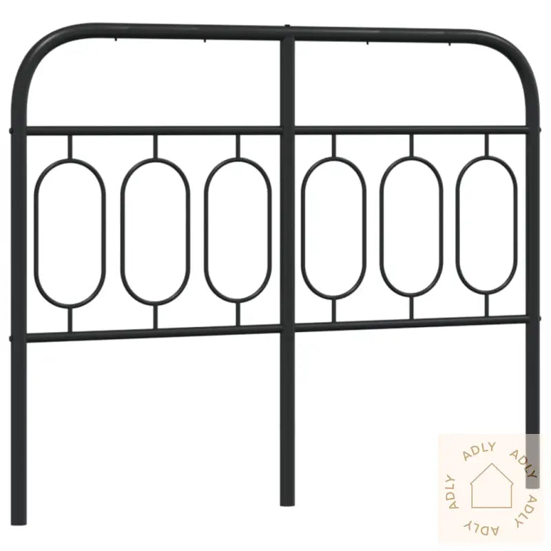 Sengegavl I Metall Svart 120 Cm