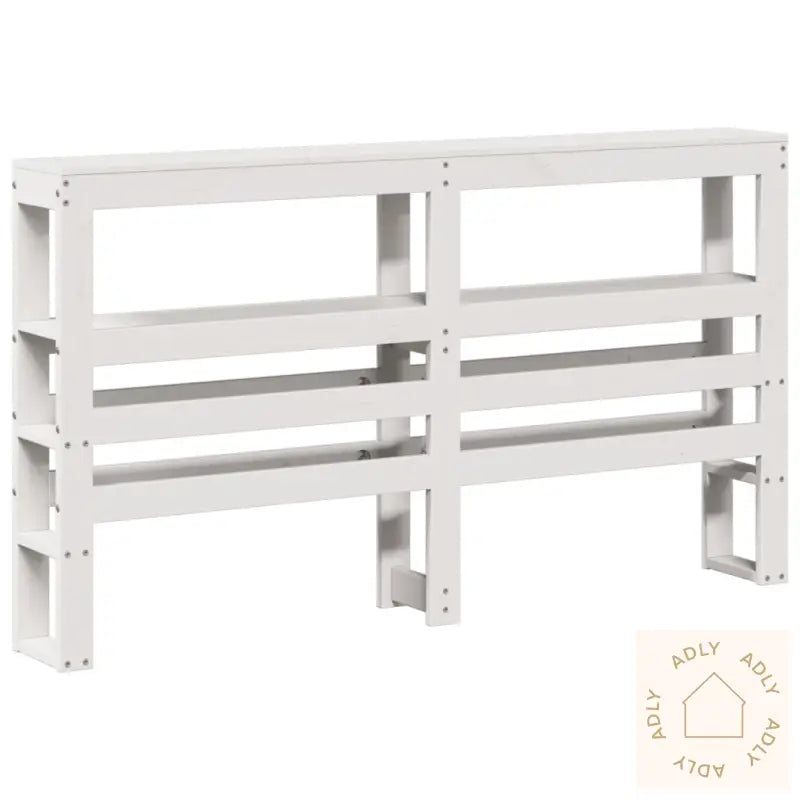 Hodegavl Med Hyller Hvit 120 Cm Heltre Furu