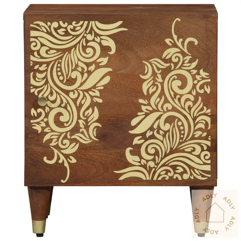 Nattbord 40X33X46 Cm Massivt Mango Tre