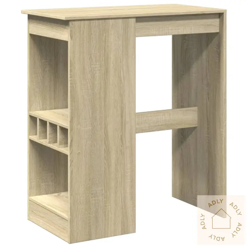 Barbord Med Stativer Sonoma Eik 90X47,5X103,5 Cm Konstruert Tre