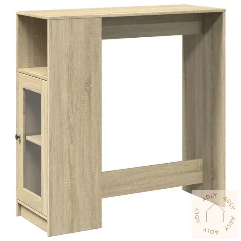 Barbord Med Stativer Sonoma Eik 101X40X103,5 Cm Konstruert Tre