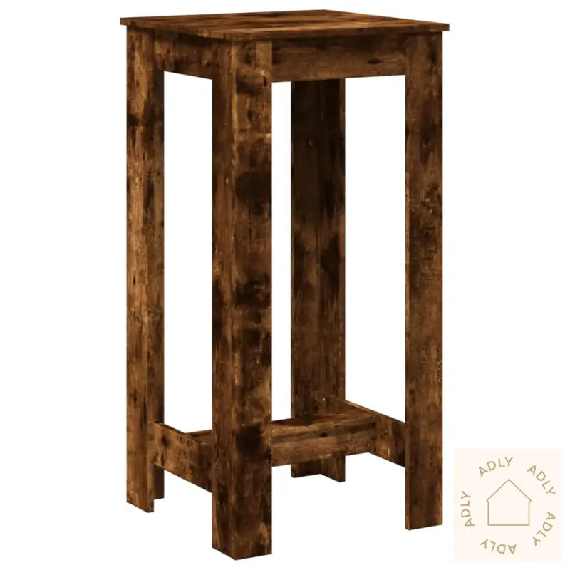 Barbord Røkt Eik 51X50X103,5 Cm Konstruert Tre