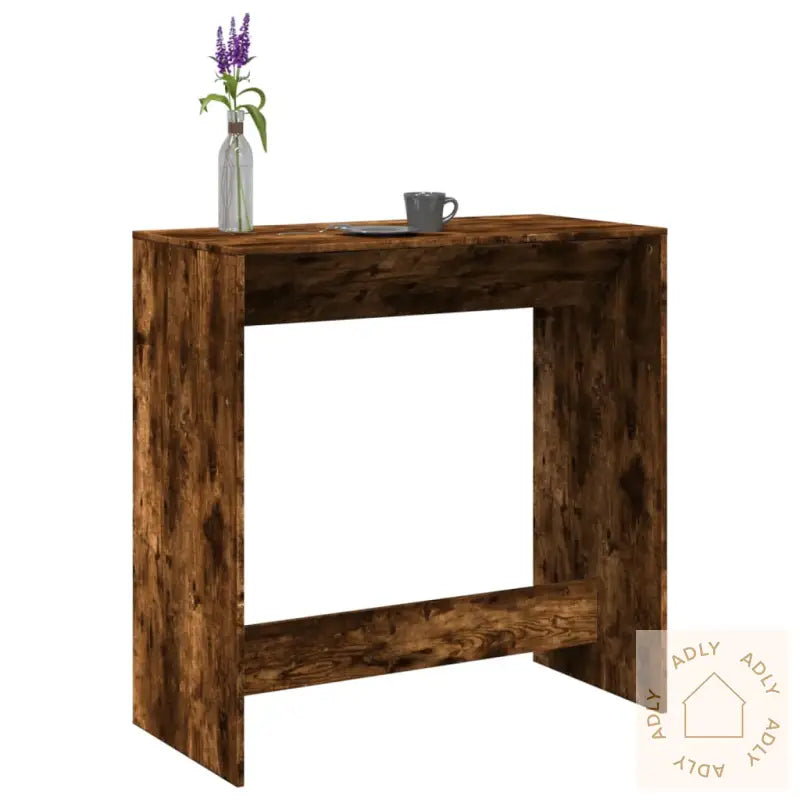 Barbord Røkt Eik 102X50X103,5 Cm Konstruert Tre