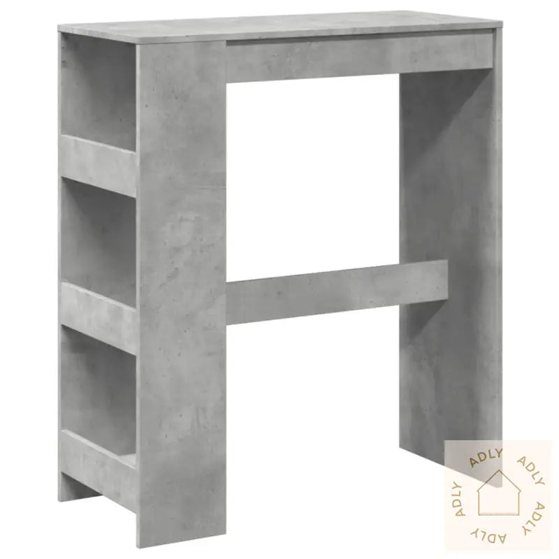 Barbord Med Stativer Betonggrå 90X40X103,5 Cm Konstruert Tre