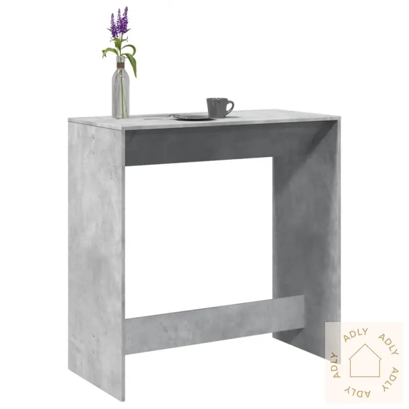 Barbord Betonggrå 102X50X103,5 Cm Konstruert Tre