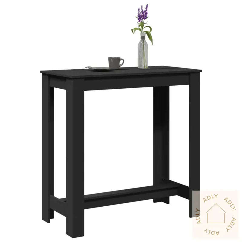 Barbord Svart 102X50X103,5 Cm Konstruert Tre