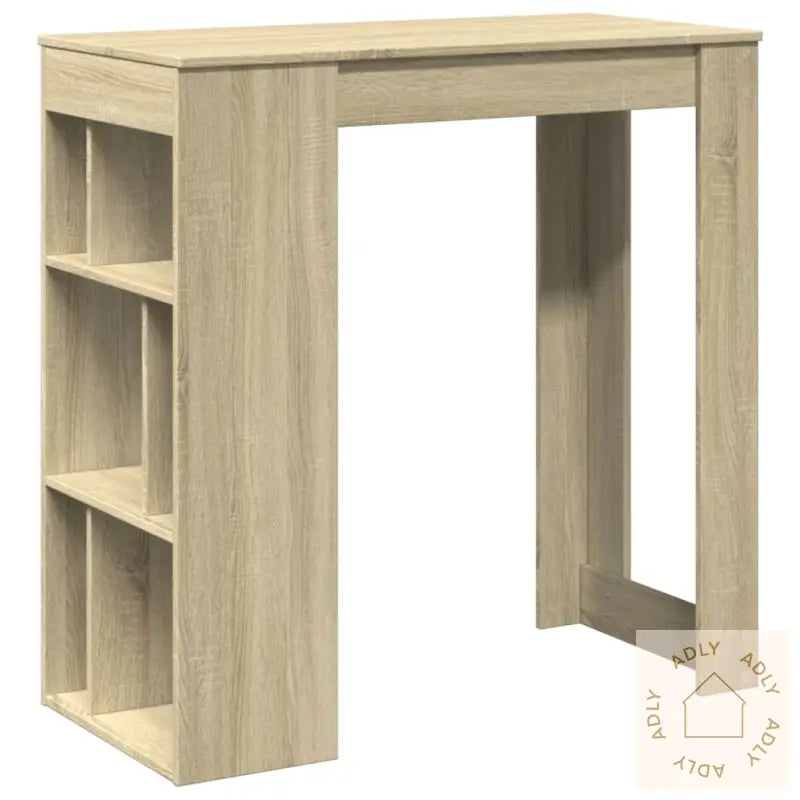 Barbord Med Stativer Sonoma Eik 102X50X103,5 Cm Konstruert Tre