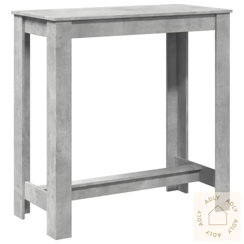 Barbord Betonggrå 102X50X103,5 Cm Konstruert Tre