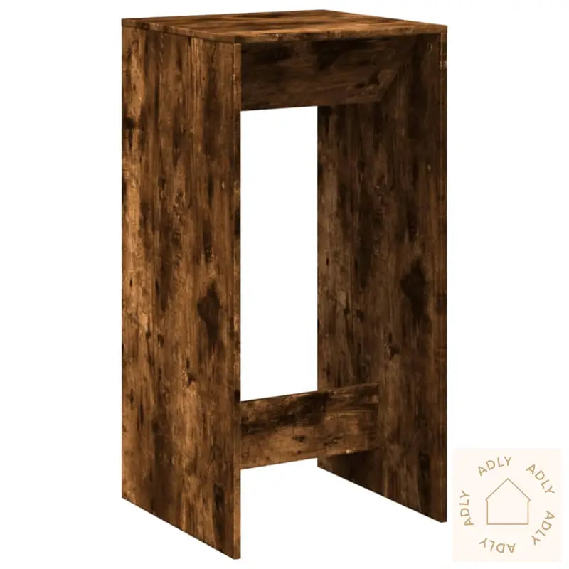 Barbord Røkt Eik 51X50X103,5 Cm Konstruert Tre