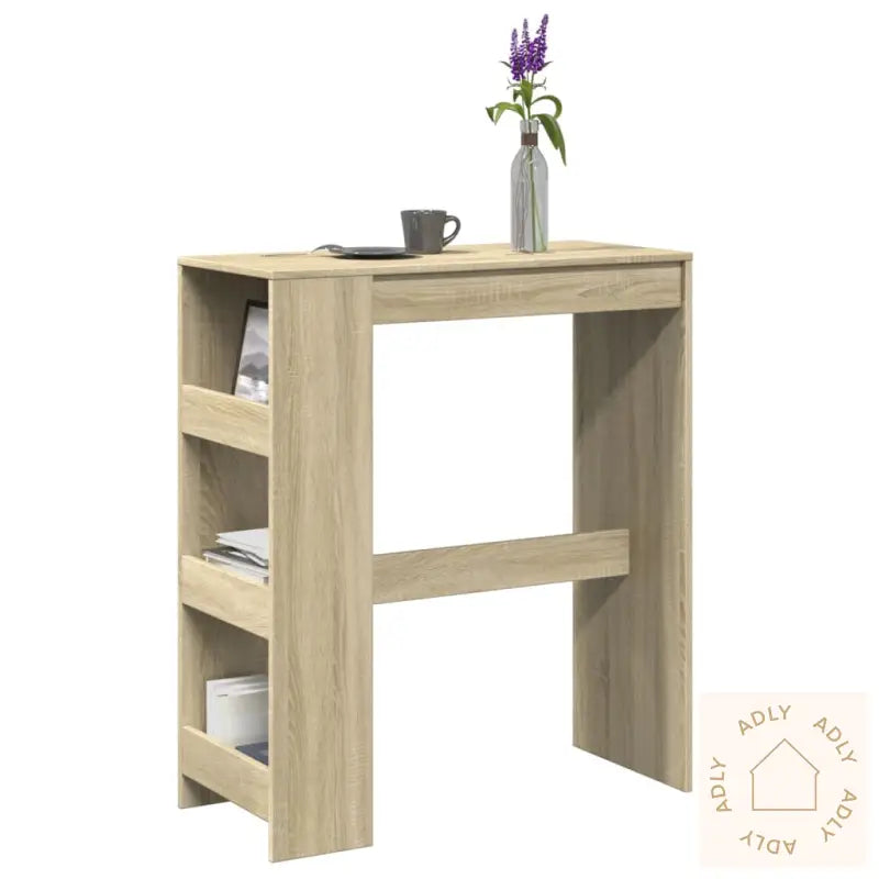 Barbord Med Stativer Sonoma Eik 90X40X103,5 Cm Konstruert Tre