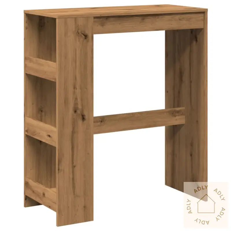 Barbord Med Stativer Artisan Eik 90X40X103,5 Cm Konstruert Tre