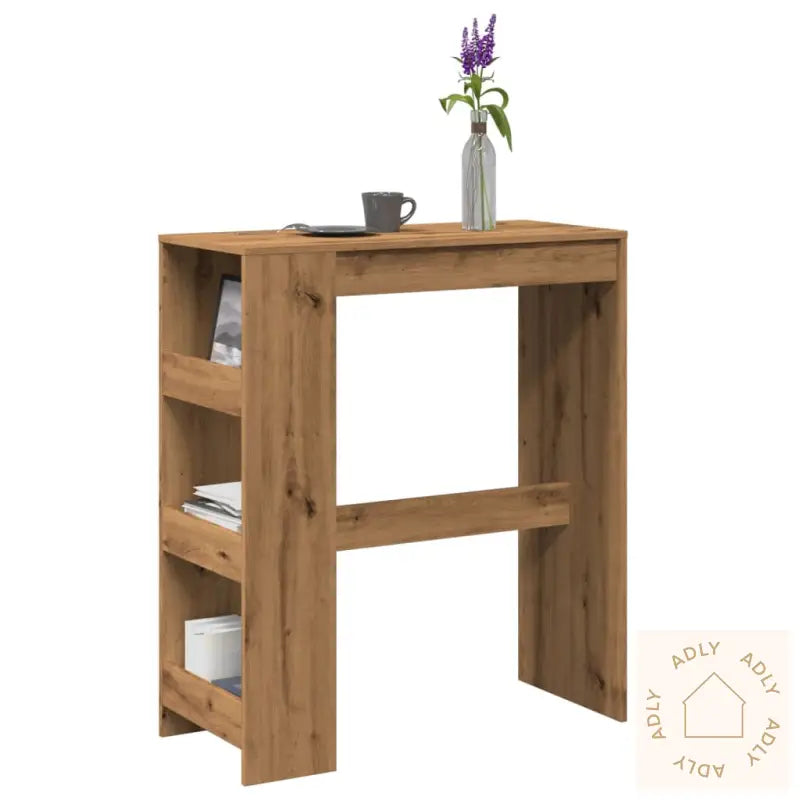 Barbord Med Stativer Artisan Eik 90X40X103,5 Cm Konstruert Tre
