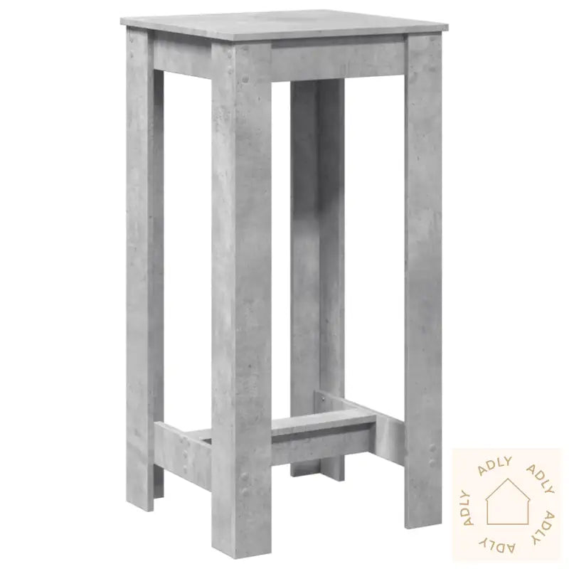 Barbord Betonggrå 51X50X103,5 Cm Konstruert Tre