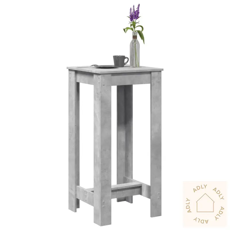 Barbord Betonggrå 51X50X103,5 Cm Konstruert Tre