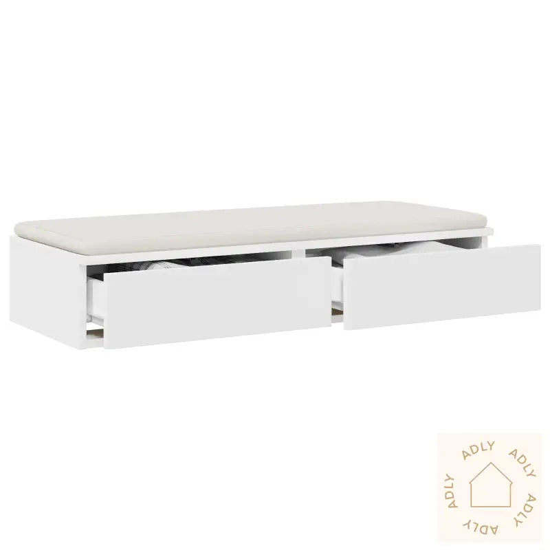 Sengeskuffer Hvit 100X36,5X16,5 Cm Laget Av Tre