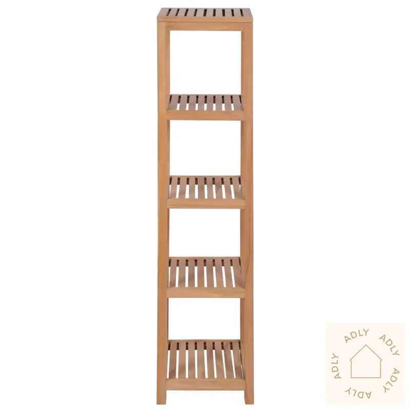 Baderomshylle 4 Etasjer Heltre Teak 42X42X165 Cm