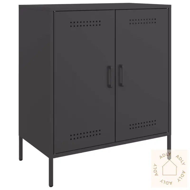 Skjenk Svart 68X39X79 Cm Stål