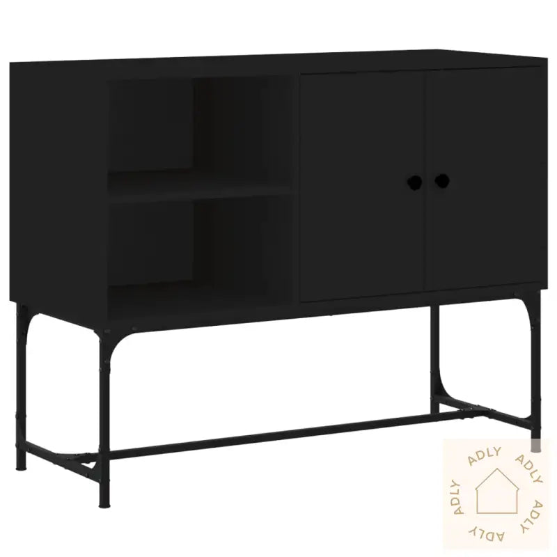 Skjenk Svart 100X40X79,5 Cm Konstruert Tre