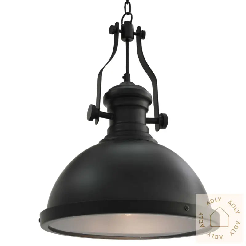 Taklampe Svart Rund E27