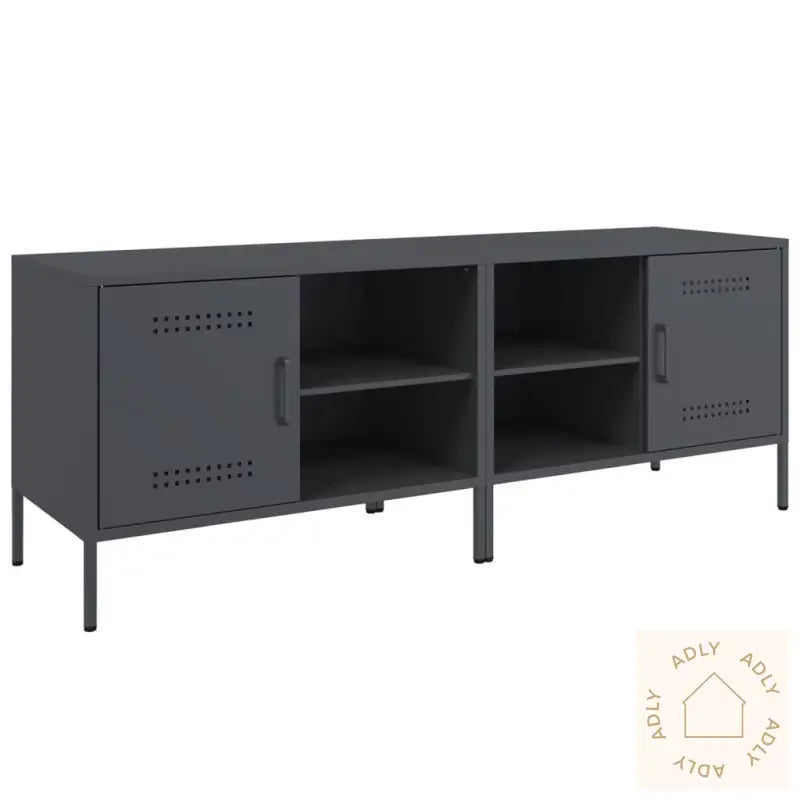 Tv-Benker 2 Stk Antrasitt 68X39X50,5 Cm Stål