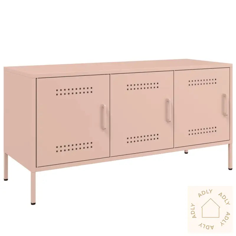 Tv-Benk Rosa 100,5X39X50,5 Cm Stål