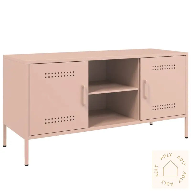 Tv-Benk Rosa 100,5X39X50,5 Cm Stål