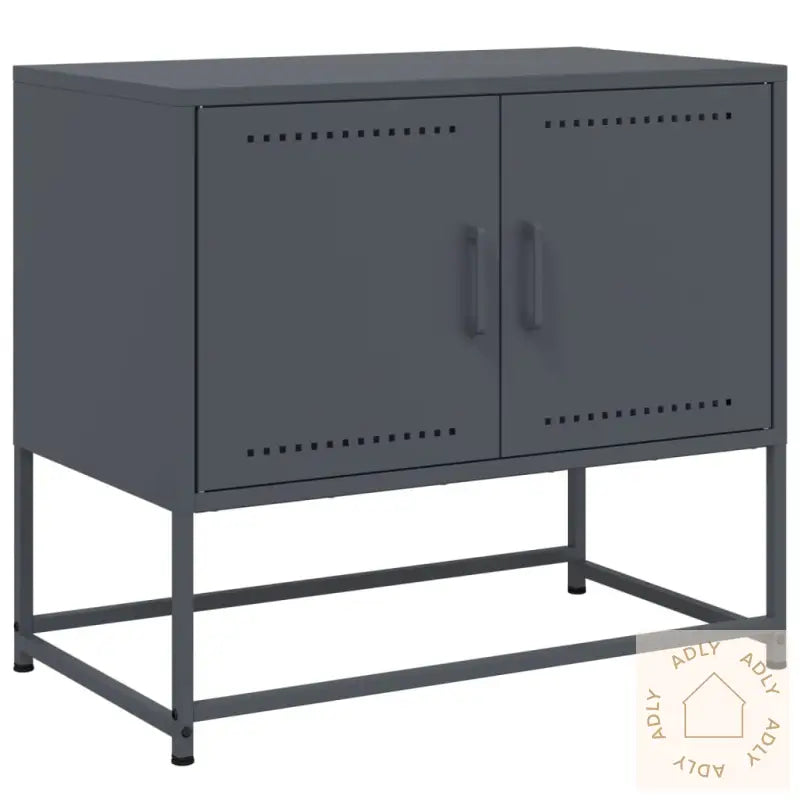 Tv-Benk Antrasitt 68,5X39X60,5 Cm Stål