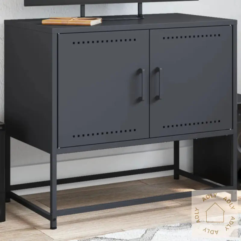 Tv-Benk Antrasitt 68,5X39X60,5 Cm Stål