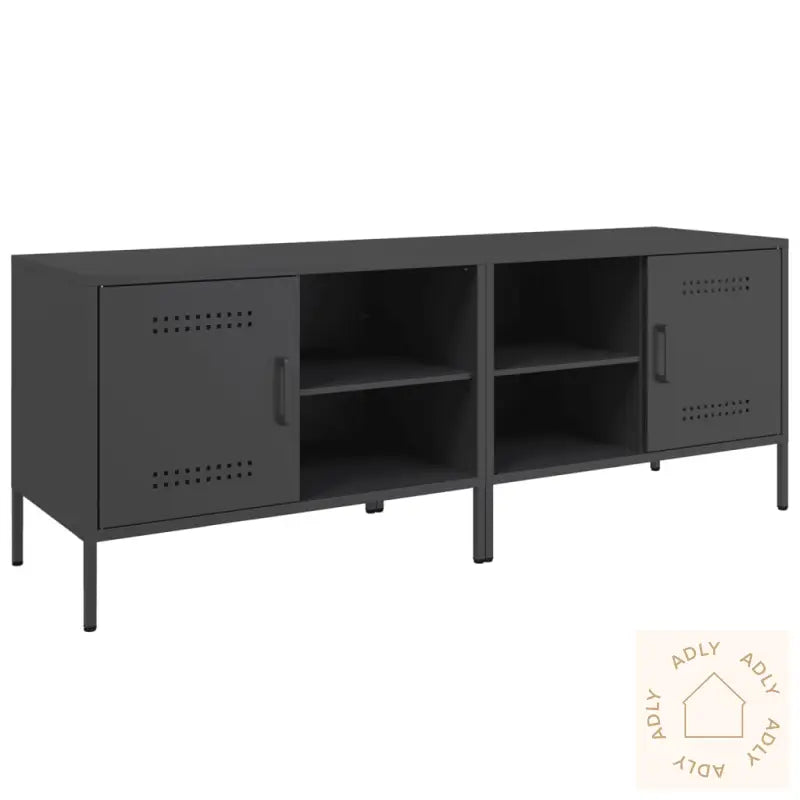 Tv-Benker 2 Stk Svart 68X39X50,5 Cm Stål