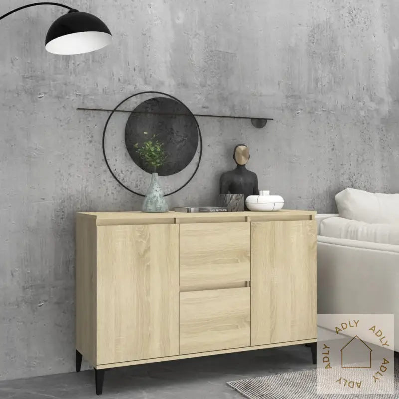 Skjenk Sonoma Eik 104X35X70 Cm Konstruert Tre