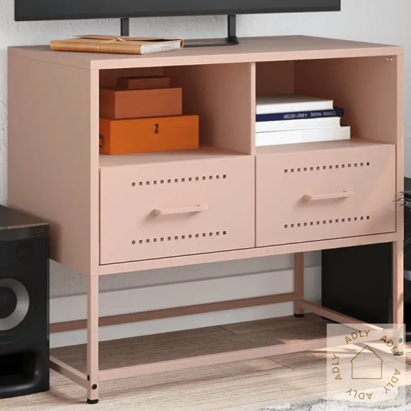 Tv-Benk Rosa 68X39X60,5 Cm Stål