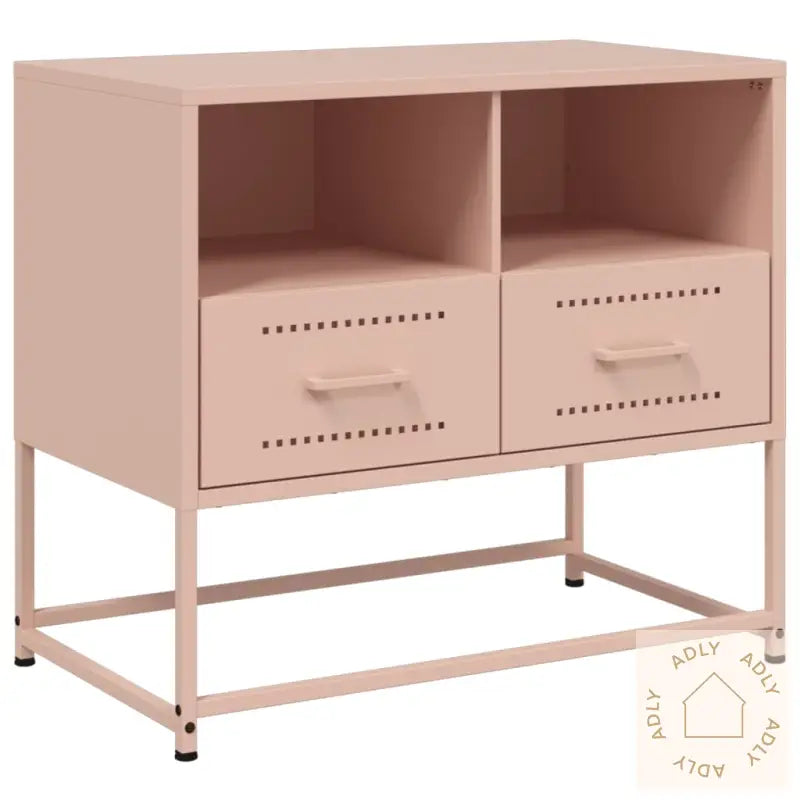 Tv-Benk Rosa 68X39X60,5 Cm Stål