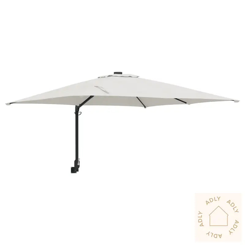 Uteplassparasoll Sand Polyester, Aluminium Stor Sammenleggbar