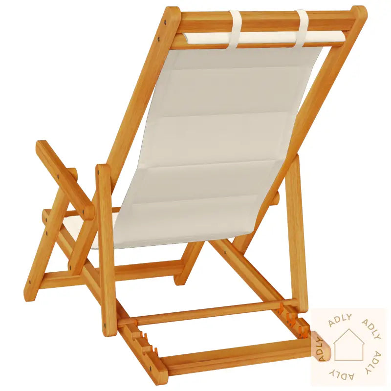 Sammenleggbare Strandstoler 2 Stk Taupe Solid Akasietre & Textilene