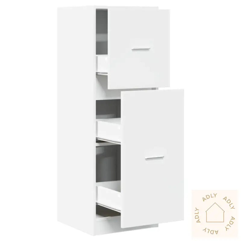 Apotekskap Hvit 40X41X118 Cm Konstruert Tre