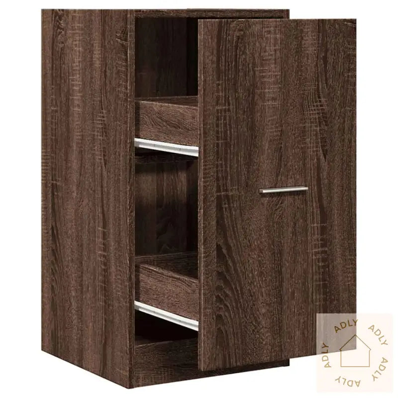 Apotekskap Brun Eik 40X41X77,5 Cm Konstruert Tre