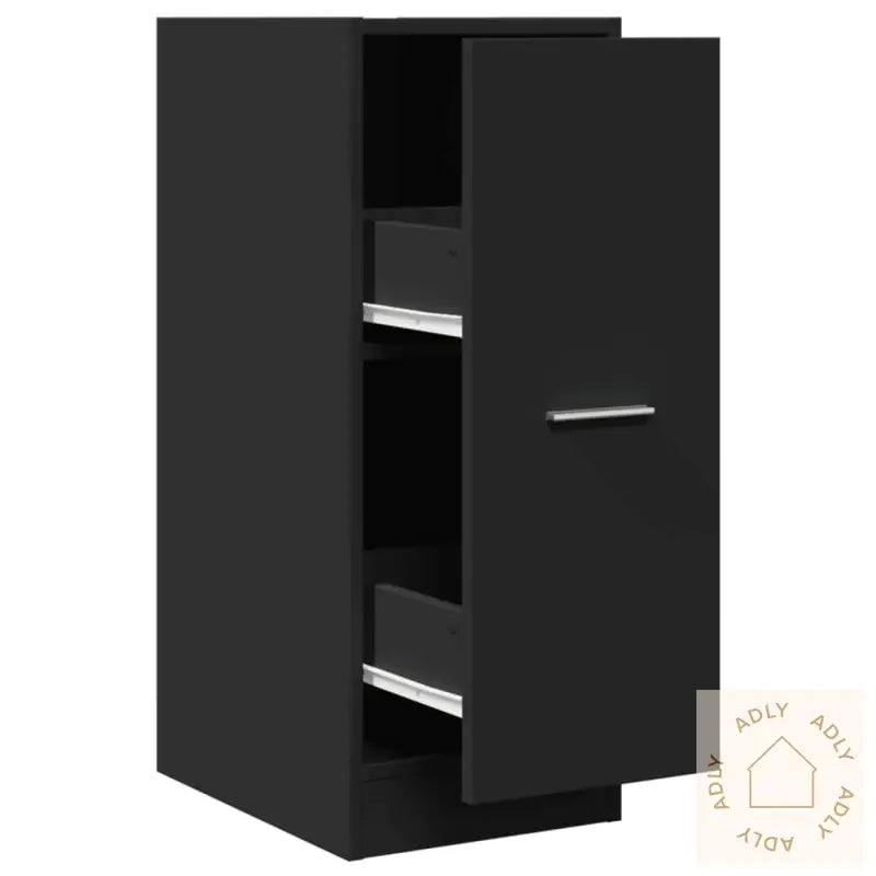 Apotekskap Svart 30X41X77,5 Cm Konstruert Tre