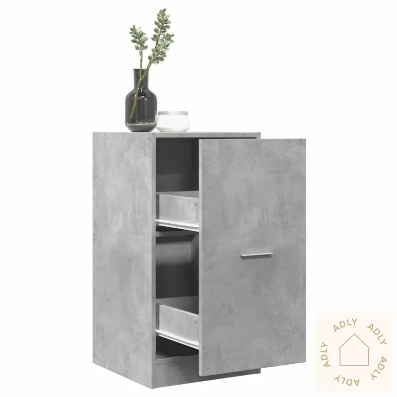 Apotekskap Betonggrå 40X41X77,5 Cm Konstruert Tre